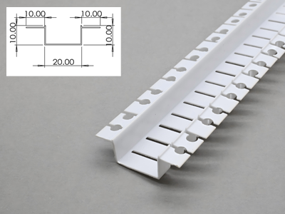PVC left-right bendable divider strip