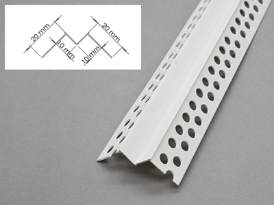 M-shaped two-sided perforated corner bead moulding strips