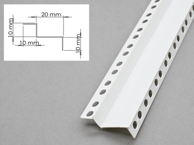 M-shaped two-sided perforated corner bead moulding strips
