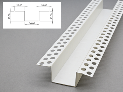 Double-sided two-hole divider strip
