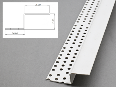 Z-shaped corner bead moulding strips
